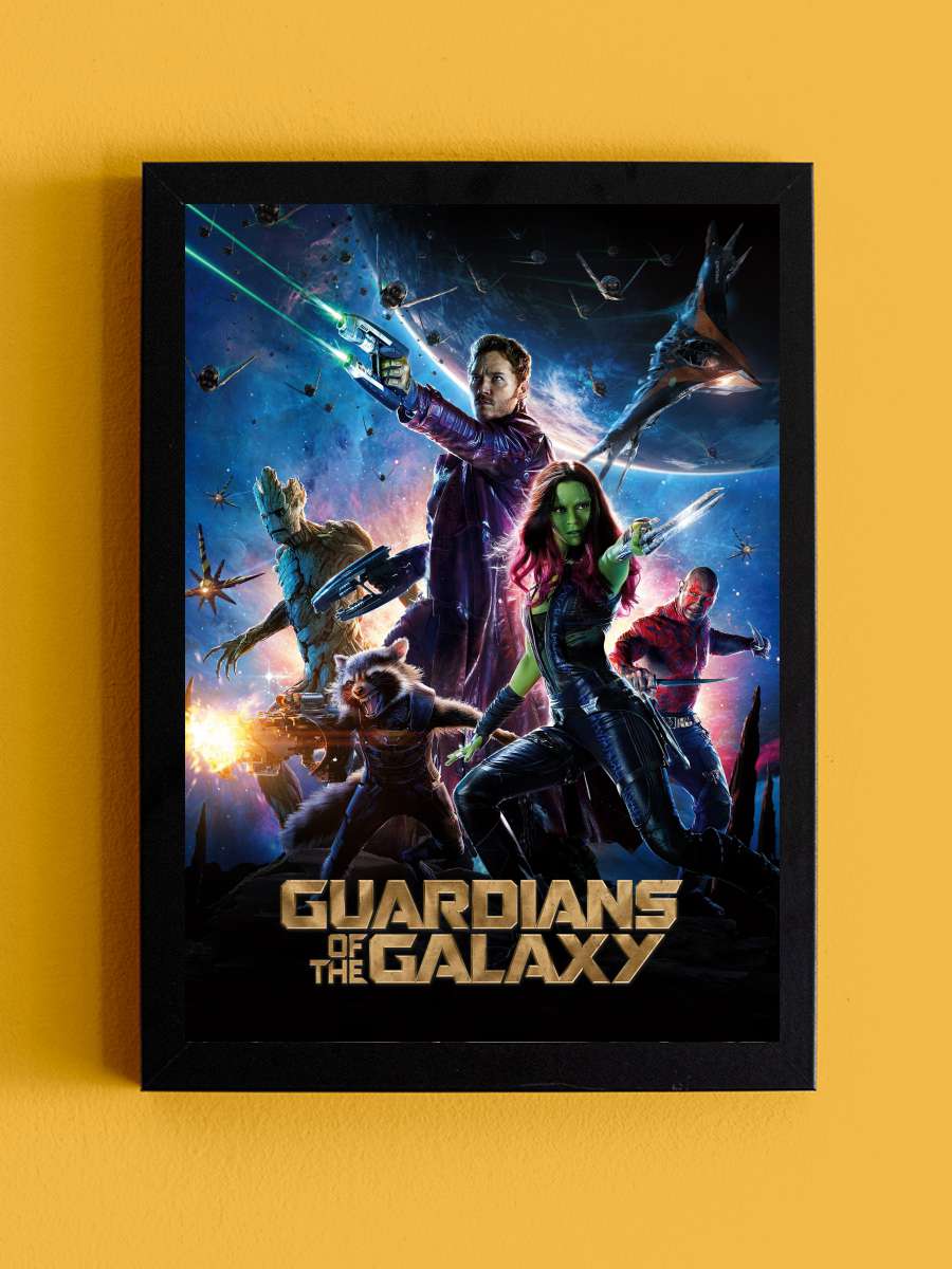 Galaksinin Koruyucuları - Guardians of the Galaxy Film Tablo Siyah Çerçeveli Film Poster Afiş Tablo