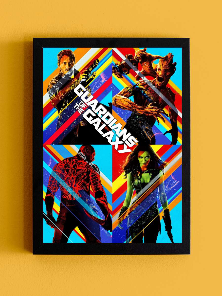 Galaksinin Koruyucuları - Guardians of the Galaxy Film Tablo Siyah Çerçeveli Film Poster Afiş Tablo