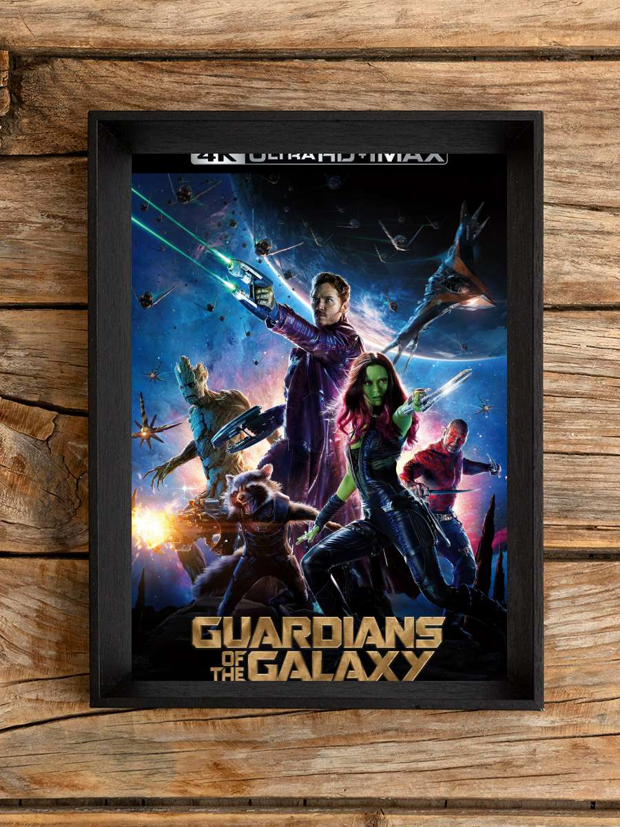 Galaksinin Koruyucuları - Guardians of the Galaxy Film Tablo Siyah Çerçeveli Film Poster Afiş Tablo