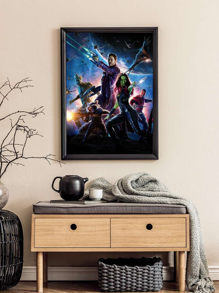 Galaksinin Koruyucuları - Guardians of the Galaxy Film Tablo Siyah Çerçeveli Film Poster Afiş Tablo