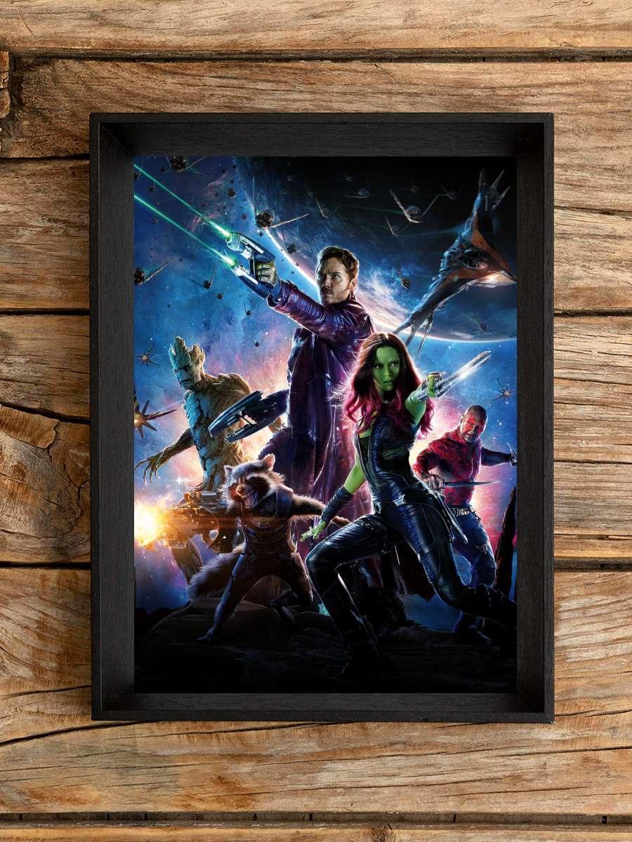 Galaksinin Koruyucuları - Guardians of the Galaxy Film Tablo Siyah Çerçeveli Film Poster Afiş Tablo