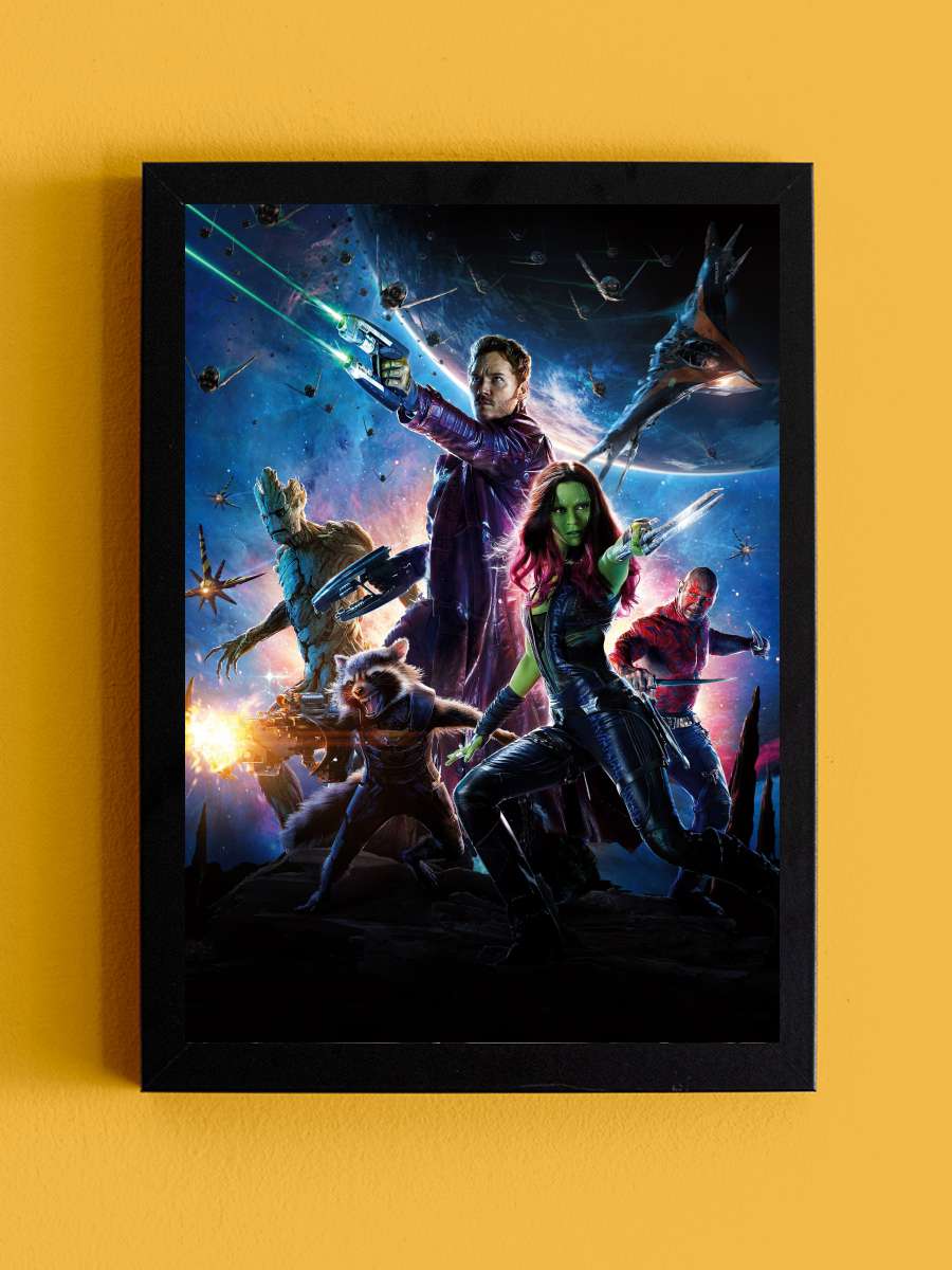 Galaksinin Koruyucuları - Guardians of the Galaxy Film Tablo Siyah Çerçeveli Film Poster Afiş Tablo