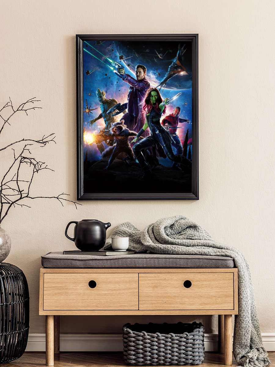 Galaksinin Koruyucuları - Guardians of the Galaxy Film Tablo Siyah Çerçeveli Film Poster Afiş Tablo