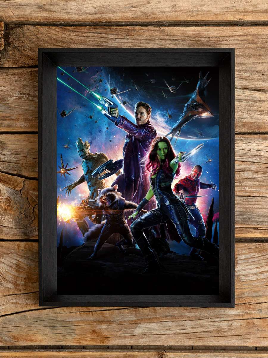 Galaksinin Koruyucuları - Guardians of the Galaxy Film Tablo Siyah Çerçeveli Film Poster Afiş Tablo