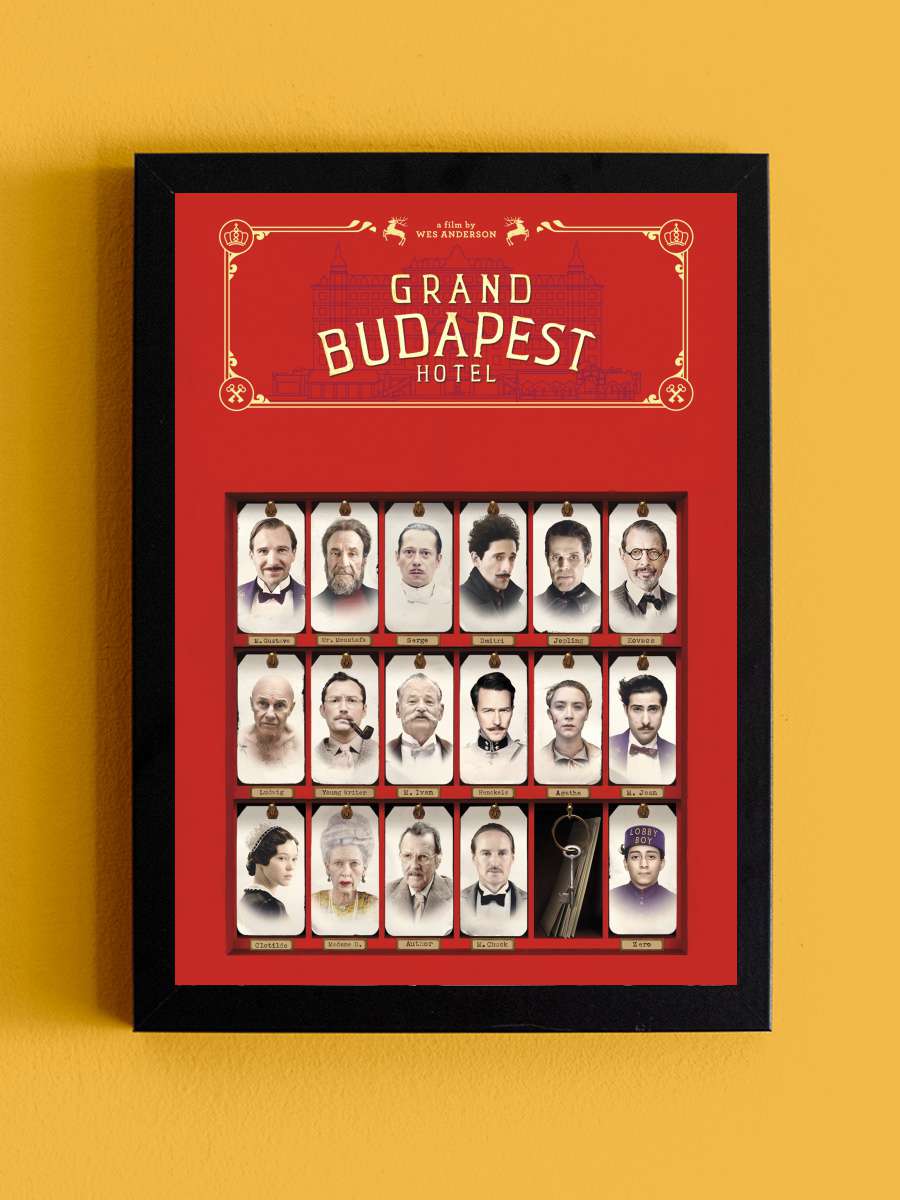 Büyük Budapeşte Oteli - The Grand Budapest Hotel Film Tablo Siyah Çerçeveli Film Poster Afiş Tablo