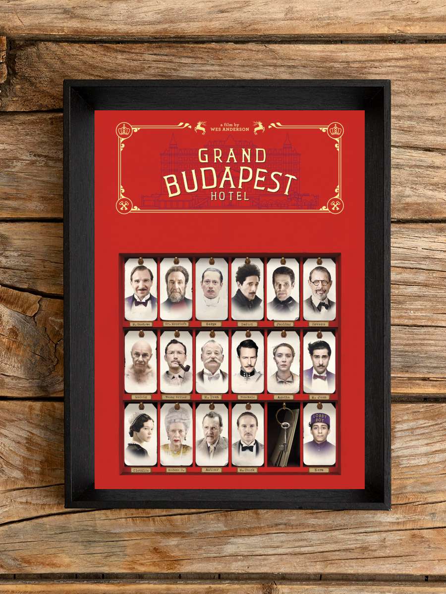 Büyük Budapeşte Oteli - The Grand Budapest Hotel Film Tablo Siyah Çerçeveli Film Poster Afiş Tablo