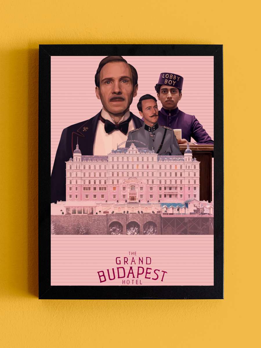 Büyük Budapeşte Oteli - The Grand Budapest Hotel Film Tablo Siyah Çerçeveli Film Poster Afiş Tablo