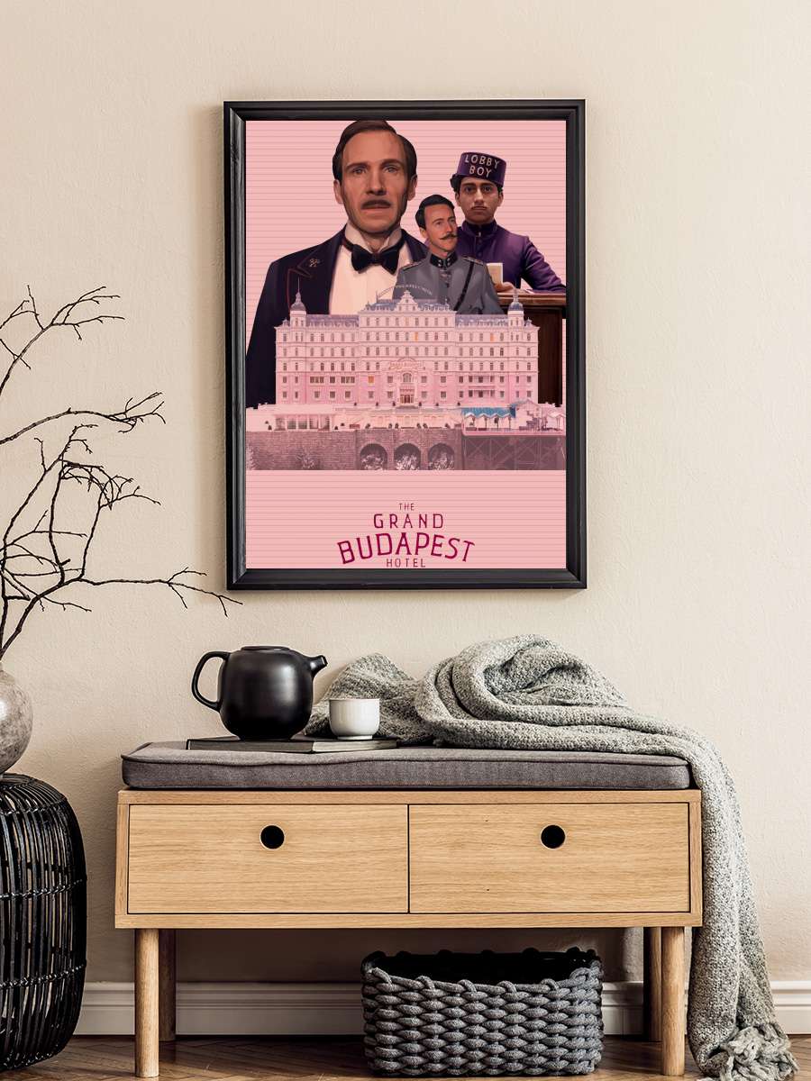 Büyük Budapeşte Oteli - The Grand Budapest Hotel Film Tablo Siyah Çerçeveli Film Poster Afiş Tablo