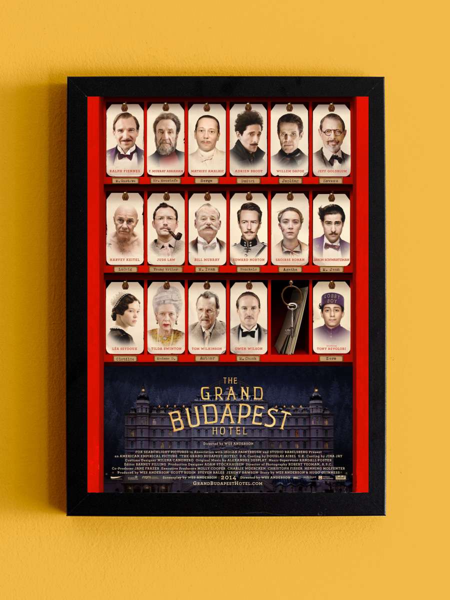 Büyük Budapeşte Oteli - The Grand Budapest Hotel Film Tablo Siyah Çerçeveli Film Poster Afiş Tablo