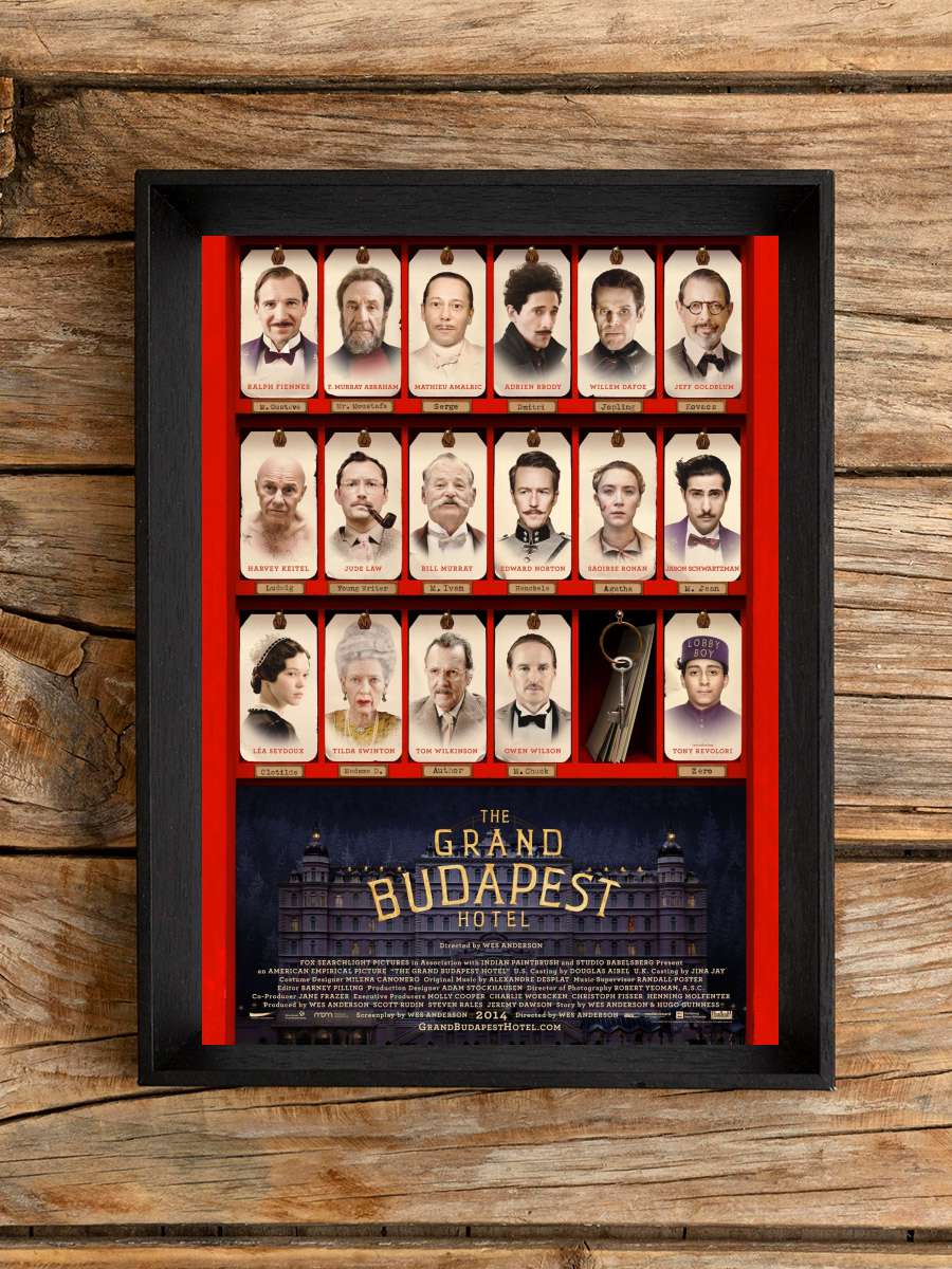 Büyük Budapeşte Oteli - The Grand Budapest Hotel Film Tablo Siyah Çerçeveli Film Poster Afiş Tablo