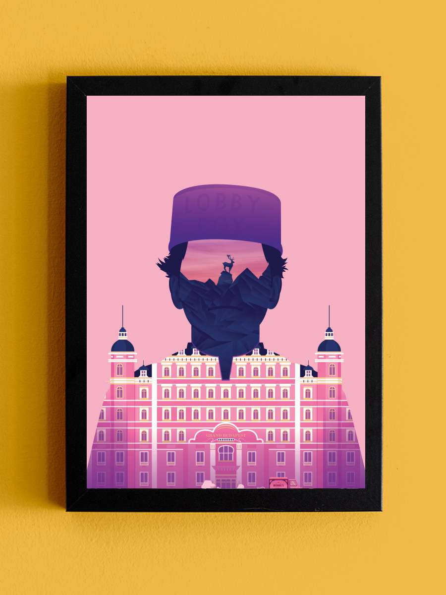 Büyük Budapeşte Oteli - The Grand Budapest Hotel Film Tablo Siyah Çerçeveli Film Poster Afiş Tablo