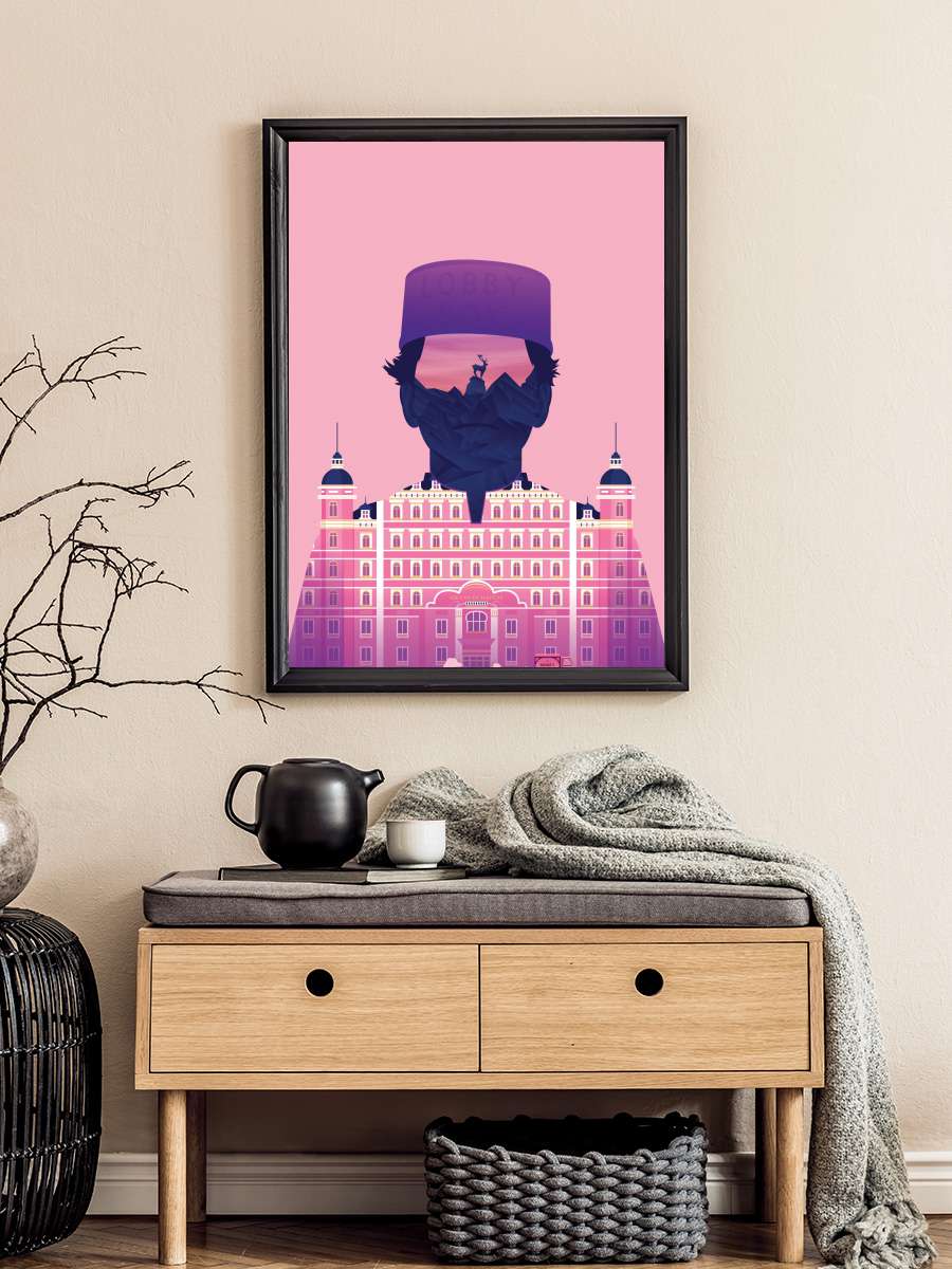 Büyük Budapeşte Oteli - The Grand Budapest Hotel Film Tablo Siyah Çerçeveli Film Poster Afiş Tablo