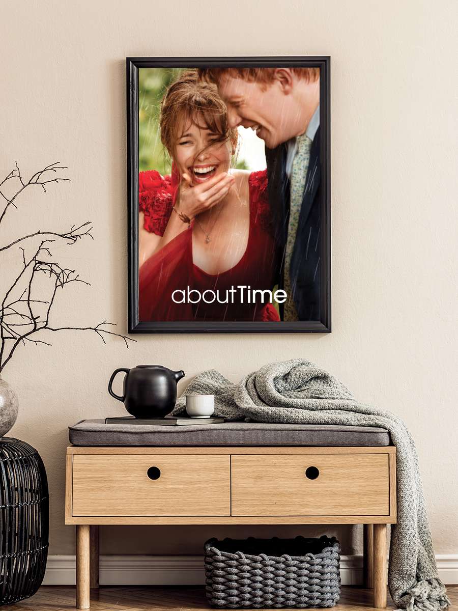 Zamanda Aşk - About Time Film Tablo Siyah Çerçeveli Film Poster Afiş Tablo