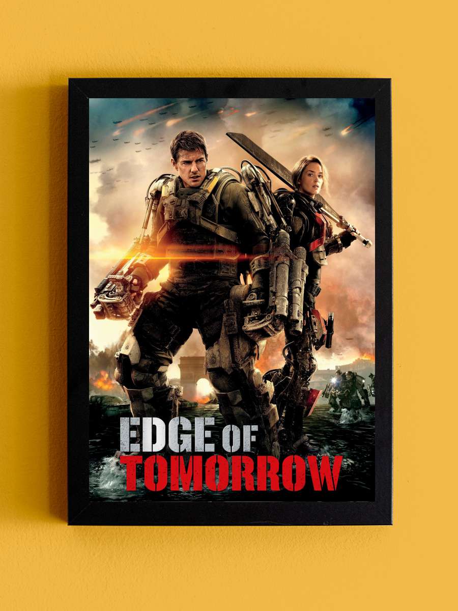 Yarının Sınırında - Edge of Tomorrow Film Tablo Siyah Çerçeveli Film Poster Afiş Tablo