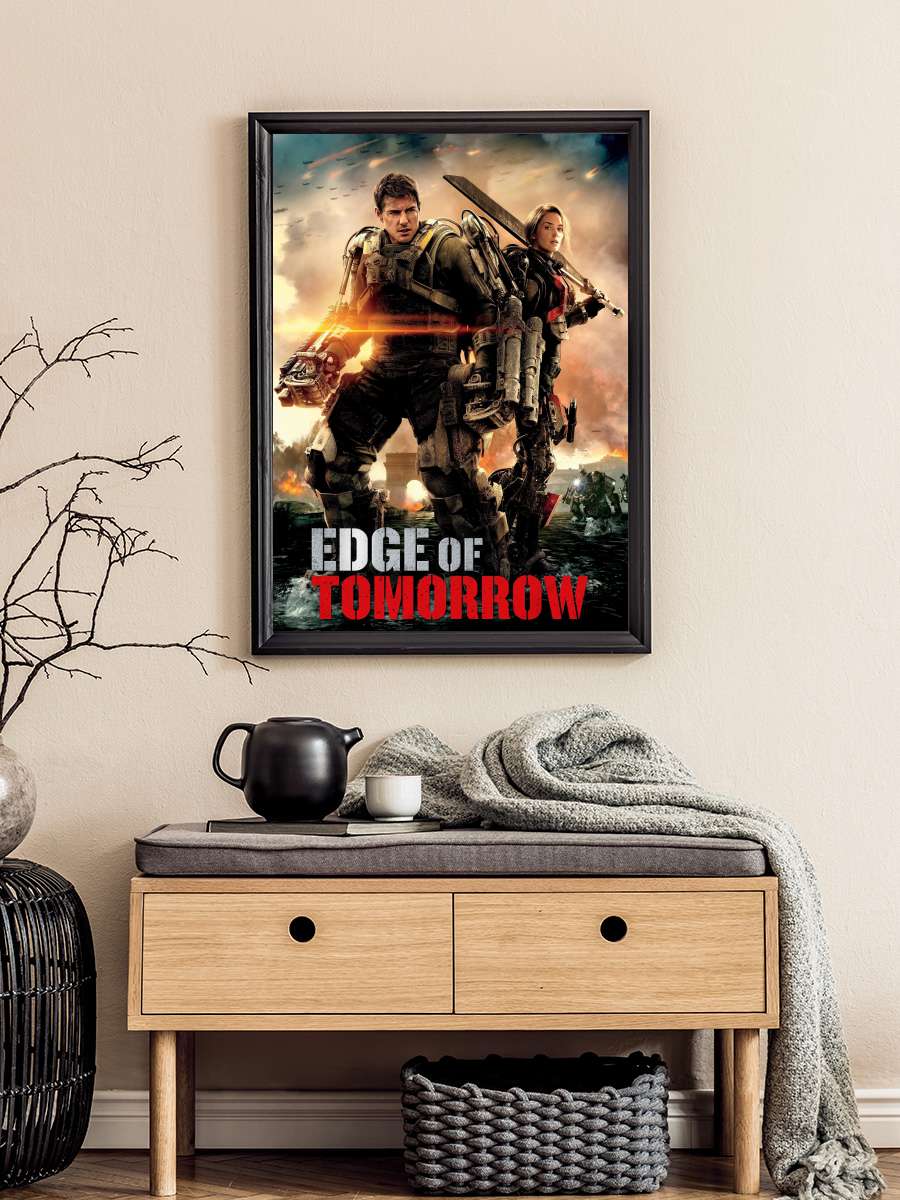 Yarının Sınırında - Edge of Tomorrow Film Tablo Siyah Çerçeveli Film Poster Afiş Tablo