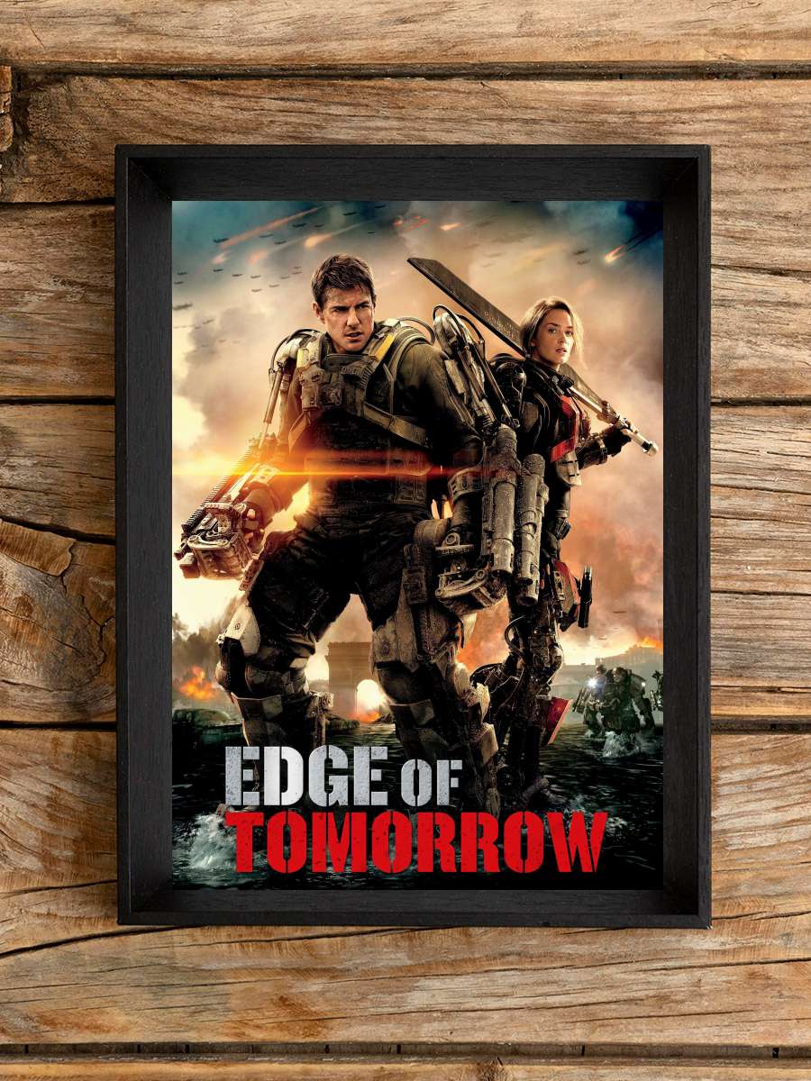 Yarının Sınırında - Edge of Tomorrow Film Tablo Siyah Çerçeveli Film Poster Afiş Tablo