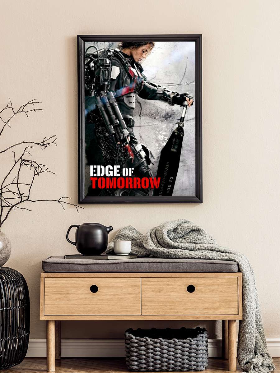 Yarının Sınırında - Edge of Tomorrow Film Tablo Siyah Çerçeveli Film Poster Afiş Tablo