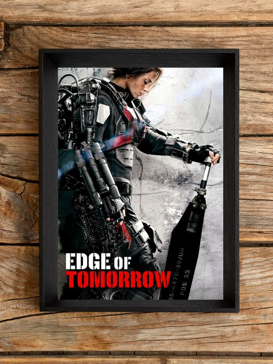 Yarının Sınırında - Edge of Tomorrow Film Tablo Siyah Çerçeveli Film Poster Afiş Tablo