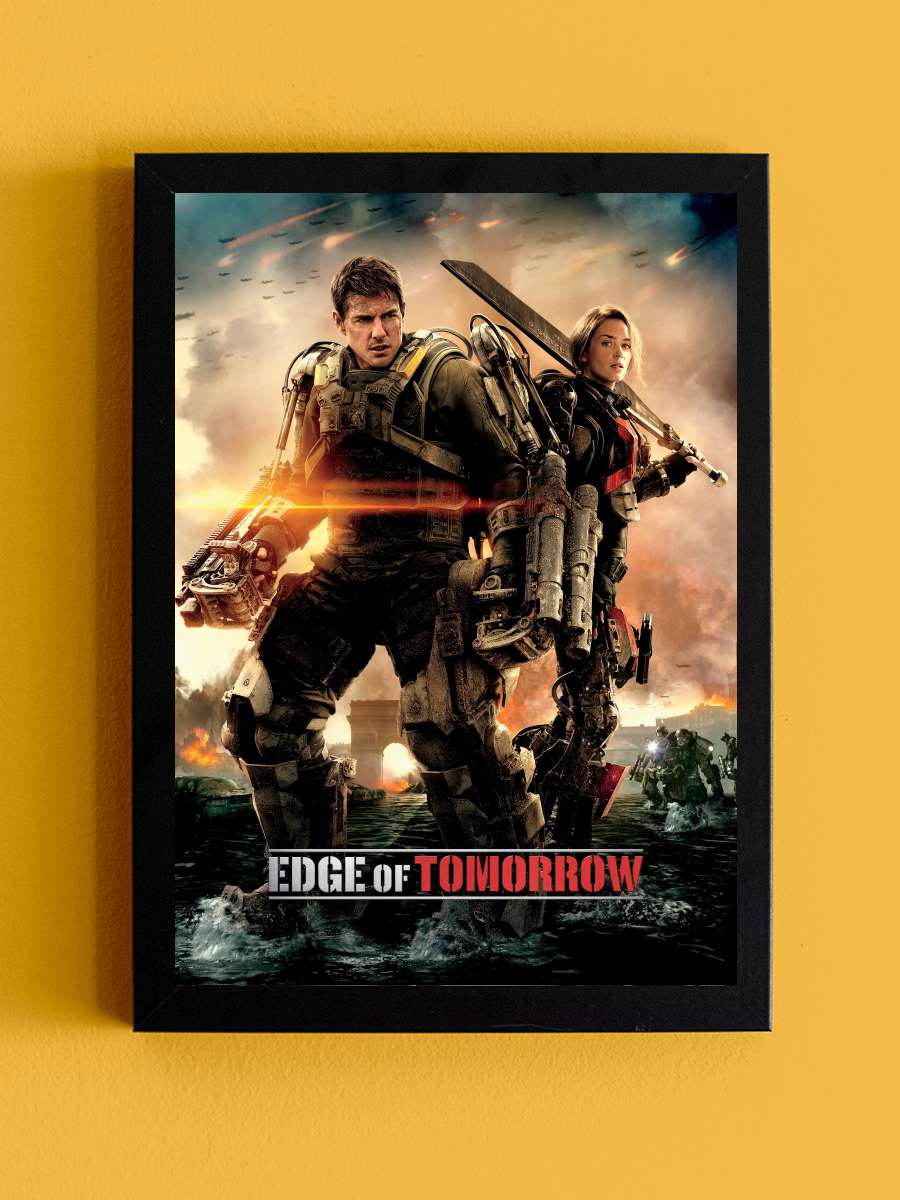 Yarının Sınırında - Edge of Tomorrow Film Tablo Siyah Çerçeveli Film Poster Afiş Tablo