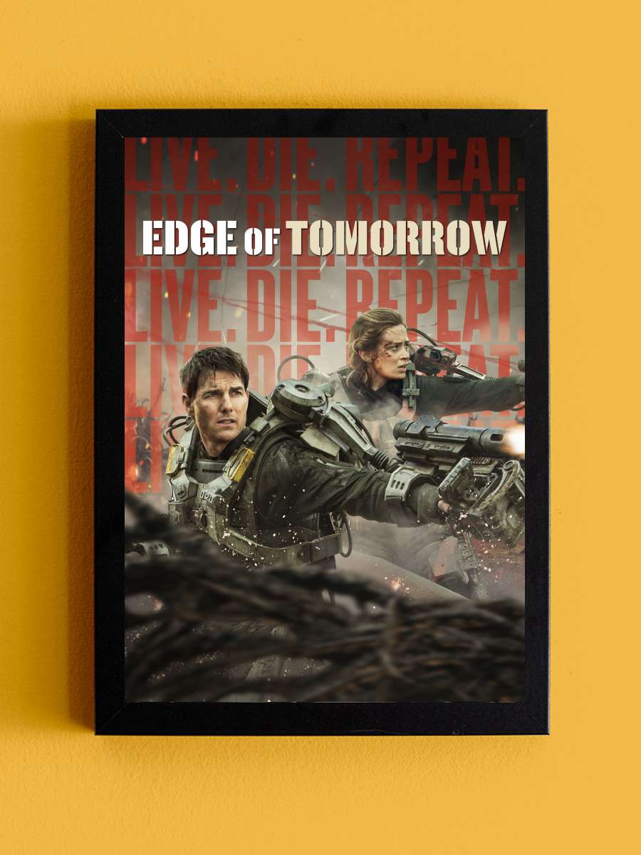 Yarının Sınırında - Edge of Tomorrow Film Tablo Siyah Çerçeveli Film Poster Afiş Tablo