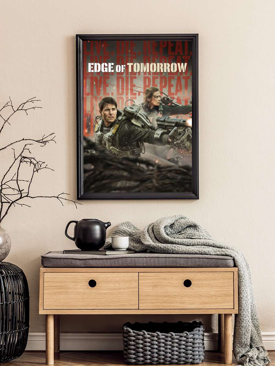 Yarının Sınırında - Edge of Tomorrow Film Tablo Siyah Çerçeveli Film Poster Afiş Tablo