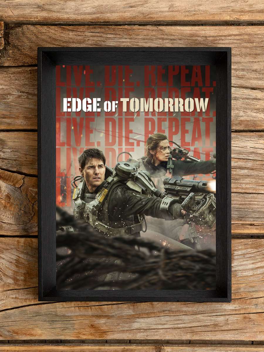 Yarının Sınırında - Edge of Tomorrow Film Tablo Siyah Çerçeveli Film Poster Afiş Tablo