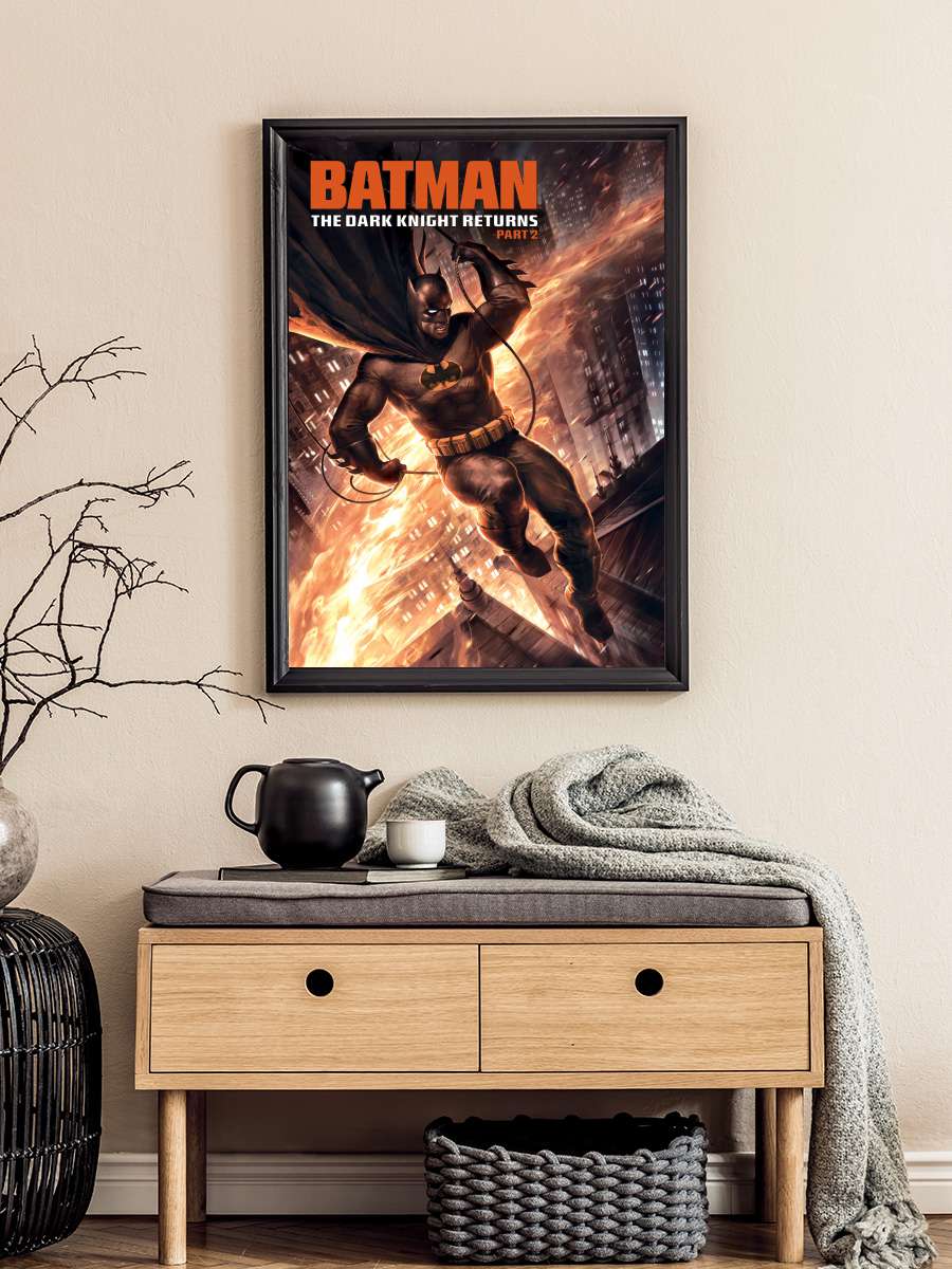 Batman: Kara Şövalye Dönüyor 2.Bölüm - Batman: The Dark Knight Returns, Part 2 Film Tablo Siyah Çerçeveli Film Poster Afiş Tablo