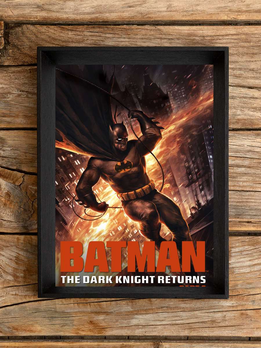 Batman: Kara Şövalye Dönüyor 2.Bölüm - Batman: The Dark Knight Returns, Part 2 Film Tablo Siyah Çerçeveli Film Poster Afiş Tablo