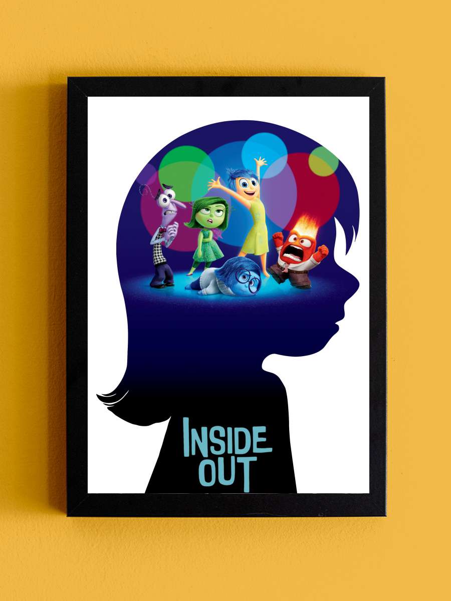 Ters Yüz - Inside Out Film Tablo Siyah Çerçeveli Film Poster Afiş Tablo