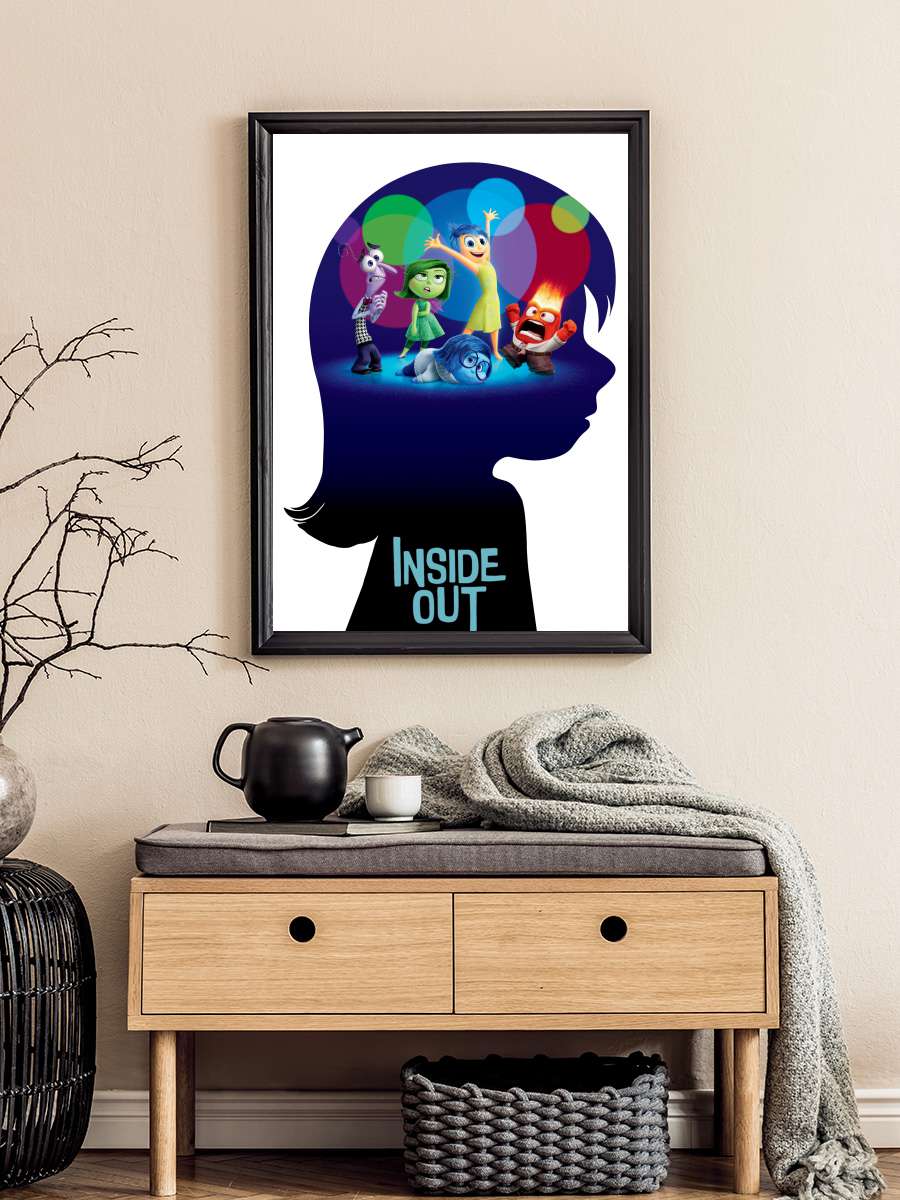 Ters Yüz - Inside Out Film Tablo Siyah Çerçeveli Film Poster Afiş Tablo