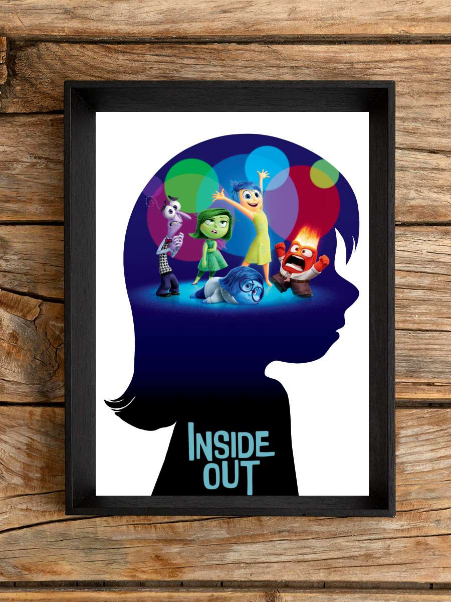 Ters Yüz - Inside Out Film Tablo Siyah Çerçeveli Film Poster Afiş Tablo