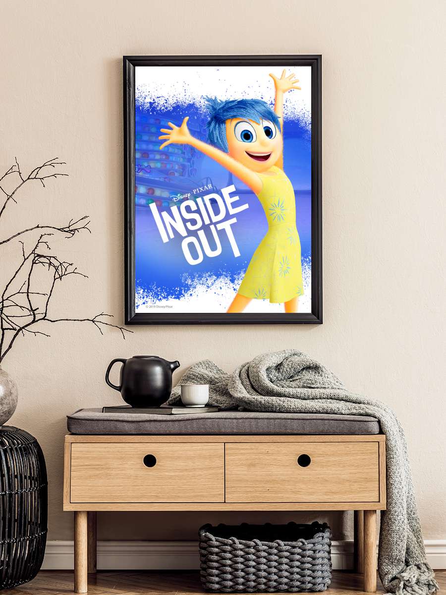 Ters Yüz - Inside Out Film Tablo Siyah Çerçeveli Film Poster Afiş Tablo