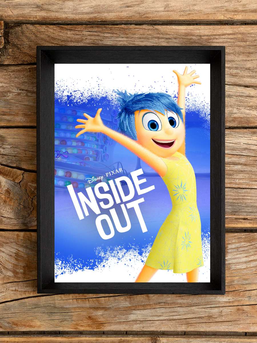 Ters Yüz - Inside Out Film Tablo Siyah Çerçeveli Film Poster Afiş Tablo