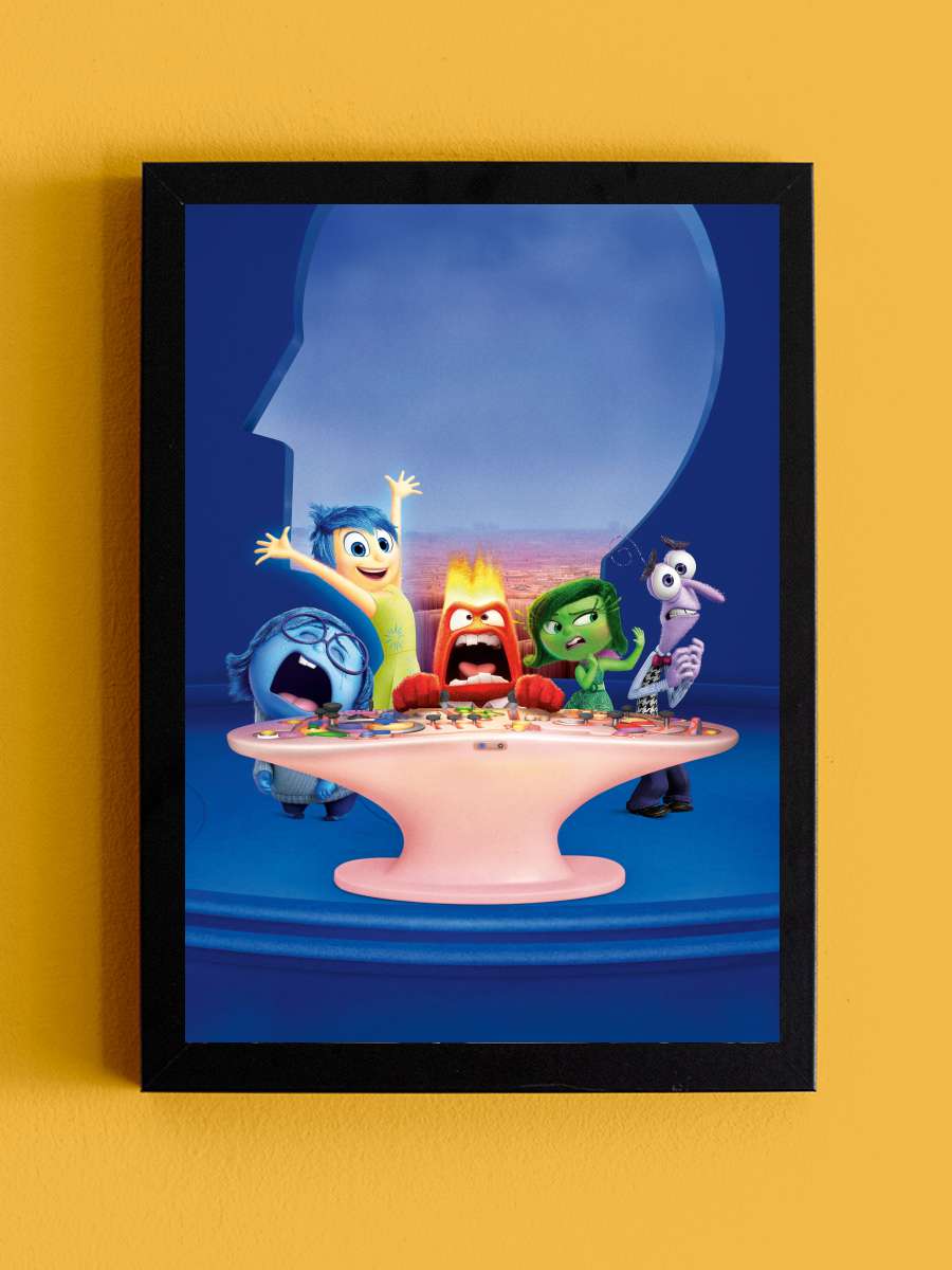 Ters Yüz - Inside Out Film Tablo Siyah Çerçeveli Film Poster Afiş Tablo