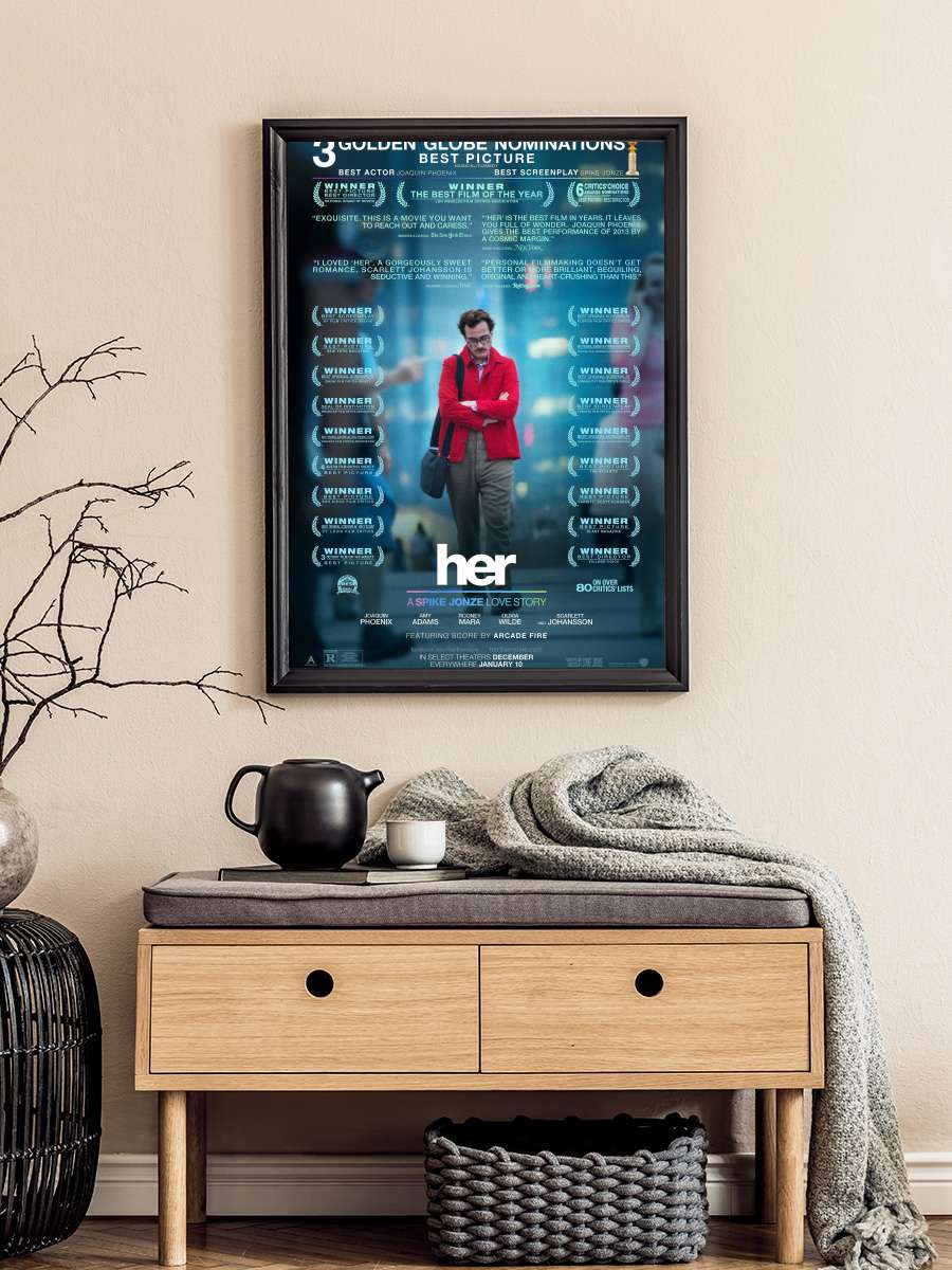 Aşk - Her Film Tablo Siyah Çerçeveli Film Poster Afiş Tablo