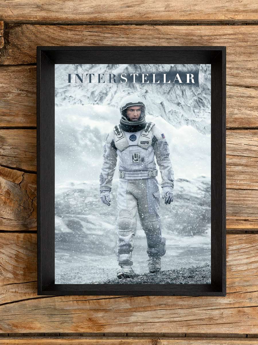 Yıldızlararası - Interstellar Film Tablo Siyah Çerçeveli Film Poster Afiş Tablo