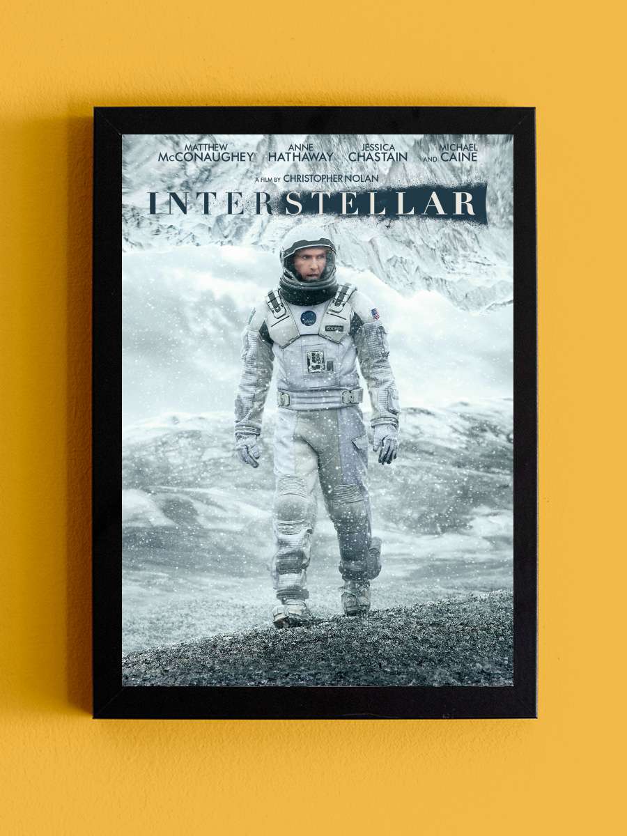 Yıldızlararası - Interstellar Film Tablo Siyah Çerçeveli Film Poster Afiş Tablo