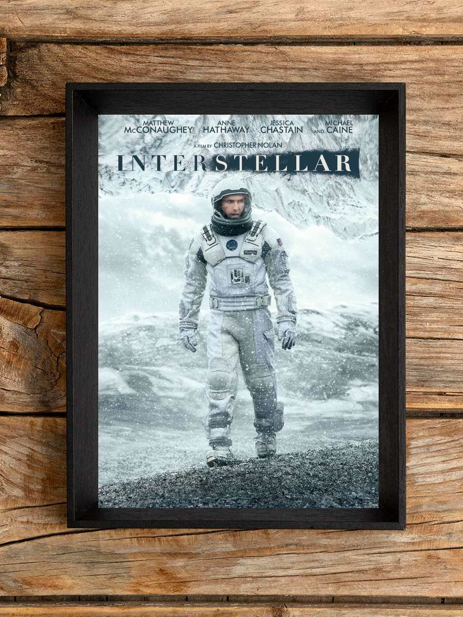 Yıldızlararası - Interstellar Film Tablo Siyah Çerçeveli Film Poster Afiş Tablo