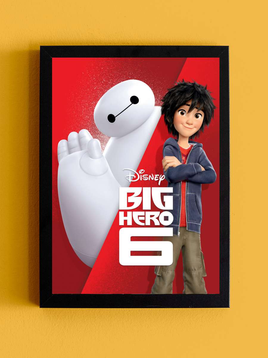 6 Süper Kahraman - Big Hero 6 Film Tablo Siyah Çerçeveli Film Poster Afiş Tablo