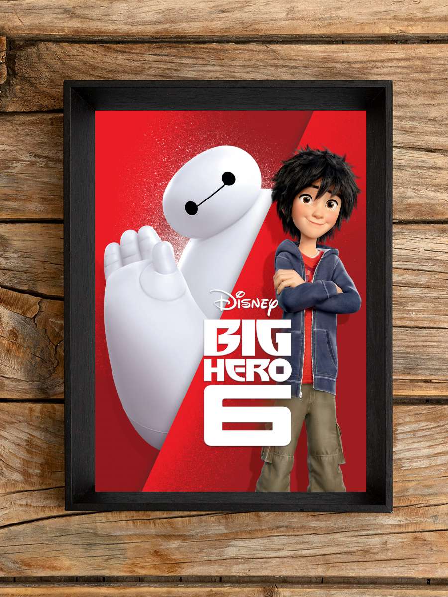 6 Süper Kahraman - Big Hero 6 Film Tablo Siyah Çerçeveli Film Poster Afiş Tablo