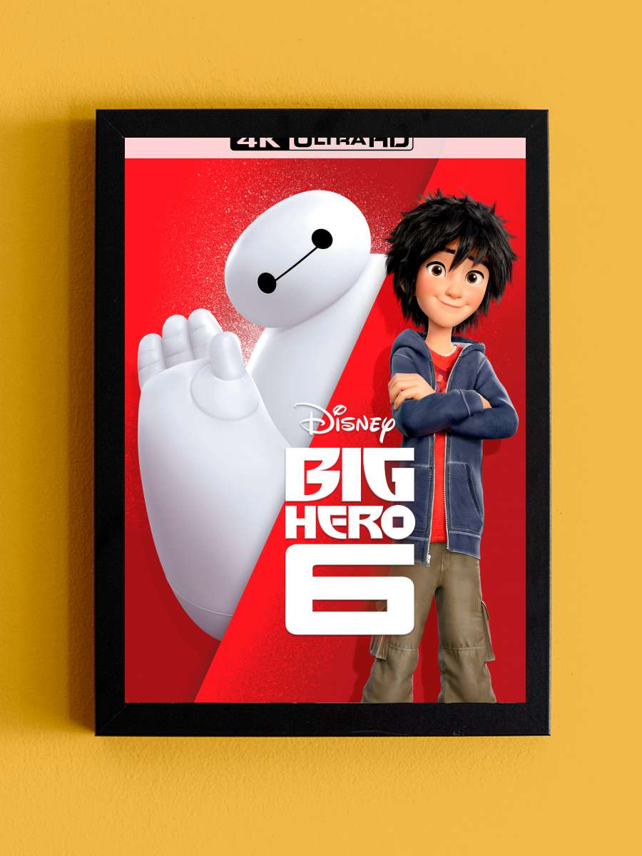 6 Süper Kahraman - Big Hero 6 Film Tablo Siyah Çerçeveli Film Poster Afiş Tablo