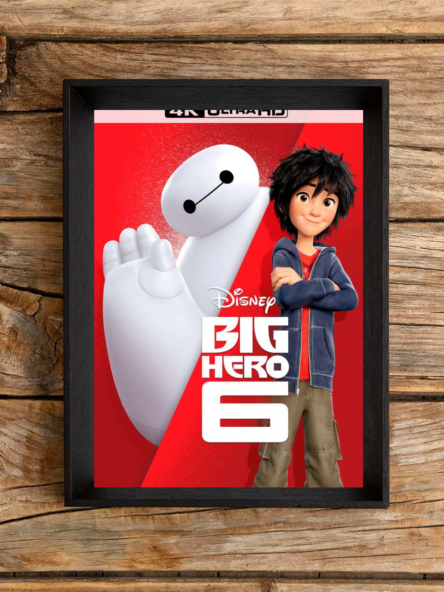 6 Süper Kahraman - Big Hero 6 Film Tablo Siyah Çerçeveli Film Poster Afiş Tablo