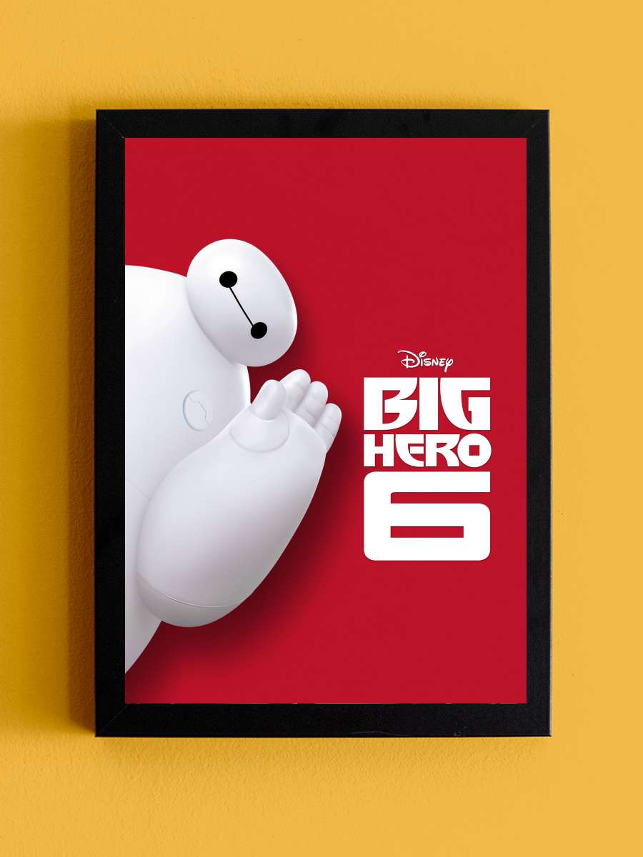 6 Süper Kahraman - Big Hero 6 Film Tablo Siyah Çerçeveli Film Poster Afiş Tablo