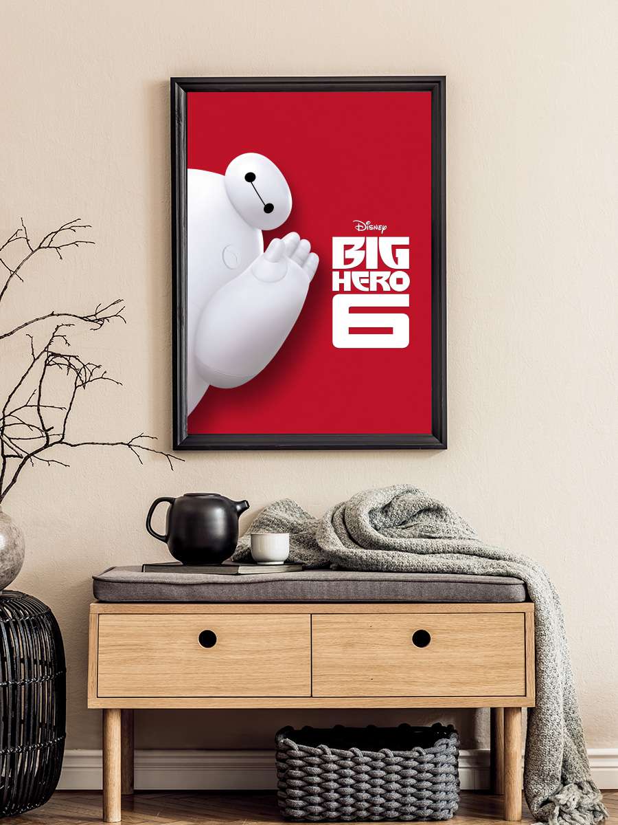 6 Süper Kahraman - Big Hero 6 Film Tablo Siyah Çerçeveli Film Poster Afiş Tablo