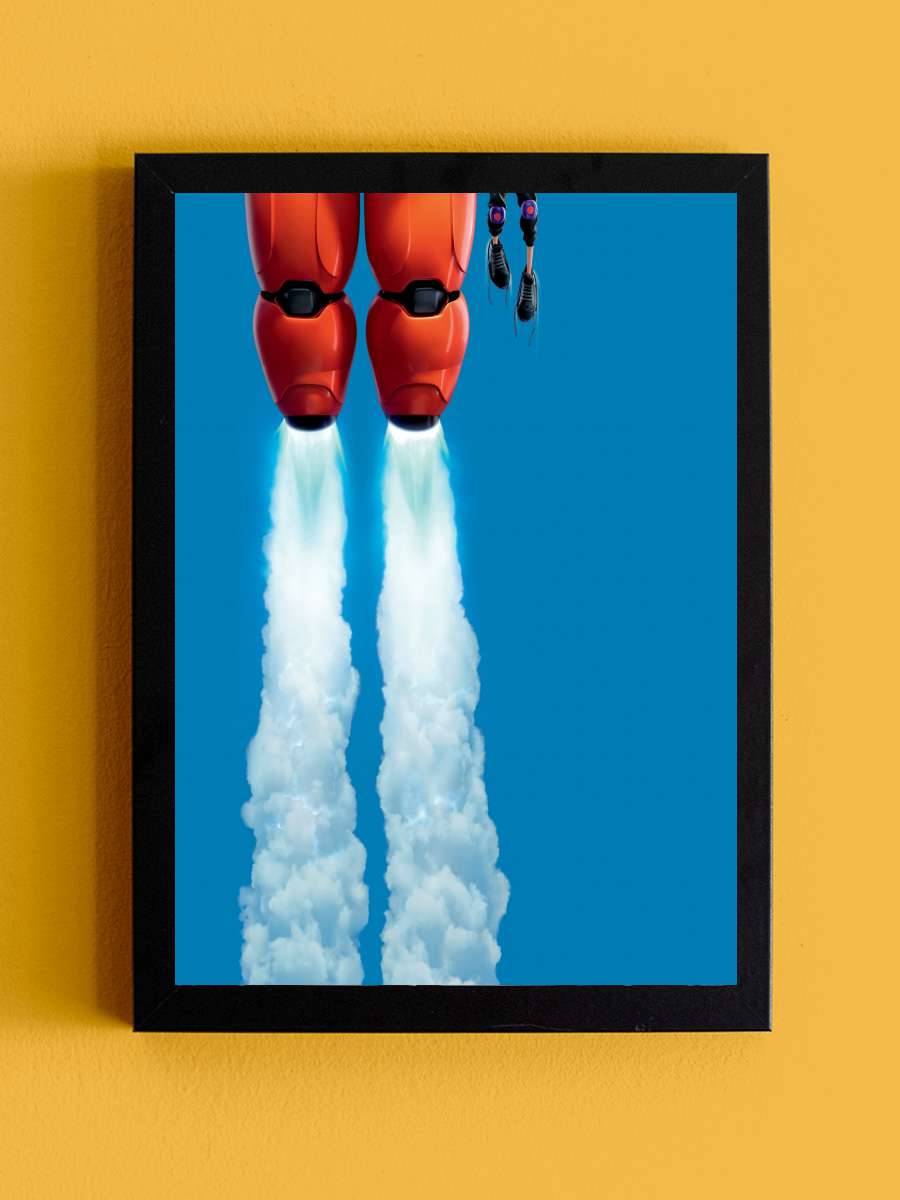 6 Süper Kahraman - Big Hero 6 Film Tablo Siyah Çerçeveli Film Poster Afiş Tablo