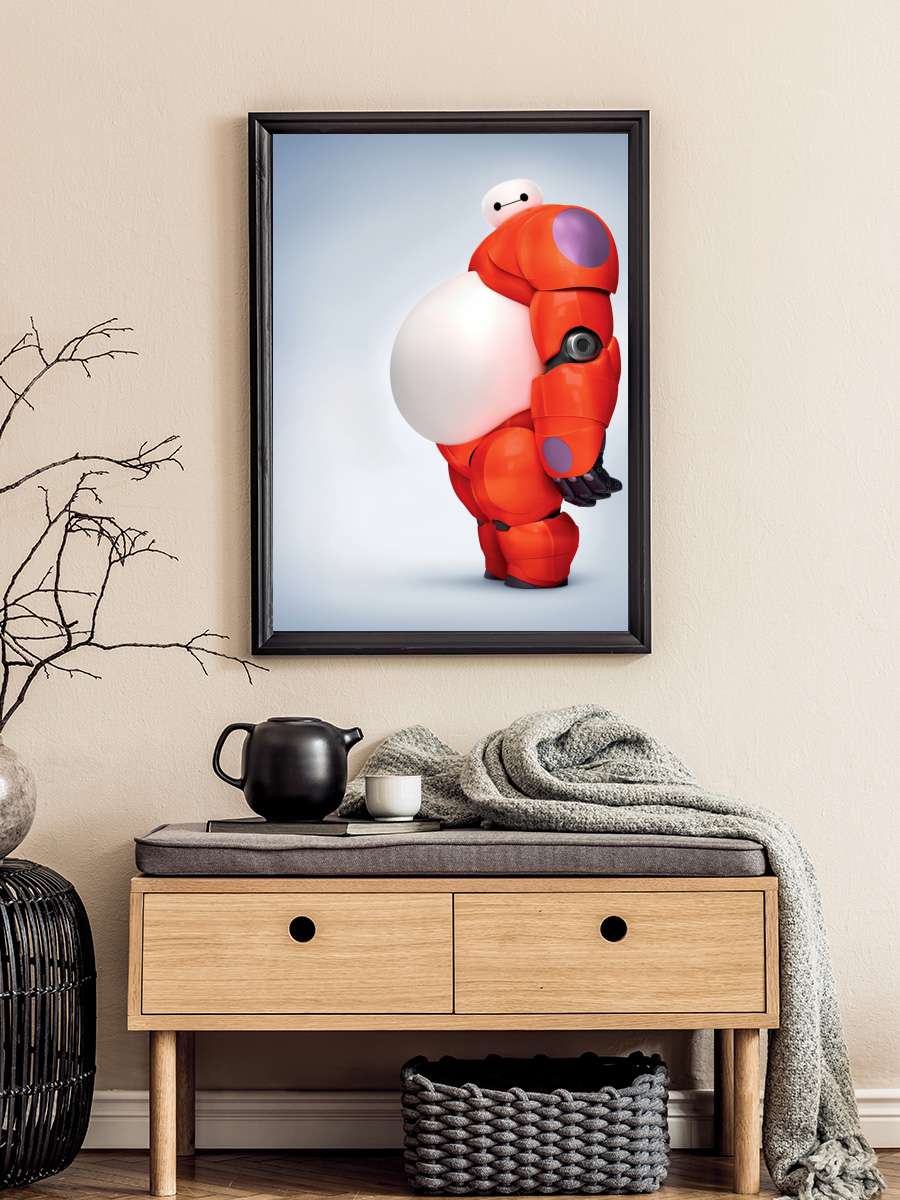 6 Süper Kahraman - Big Hero 6 Film Tablo Siyah Çerçeveli Film Poster Afiş Tablo