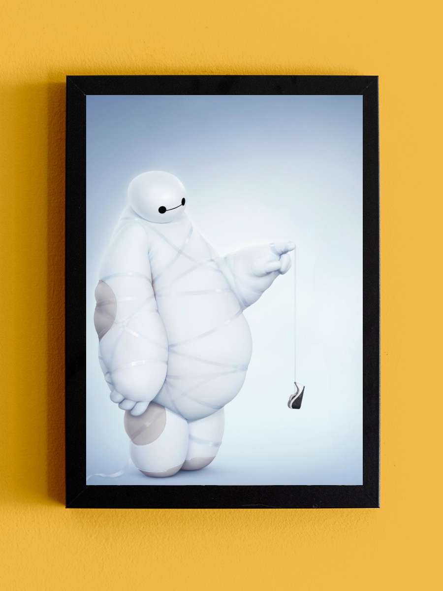 6 Süper Kahraman - Big Hero 6 Film Tablo Siyah Çerçeveli Film Poster Afiş Tablo