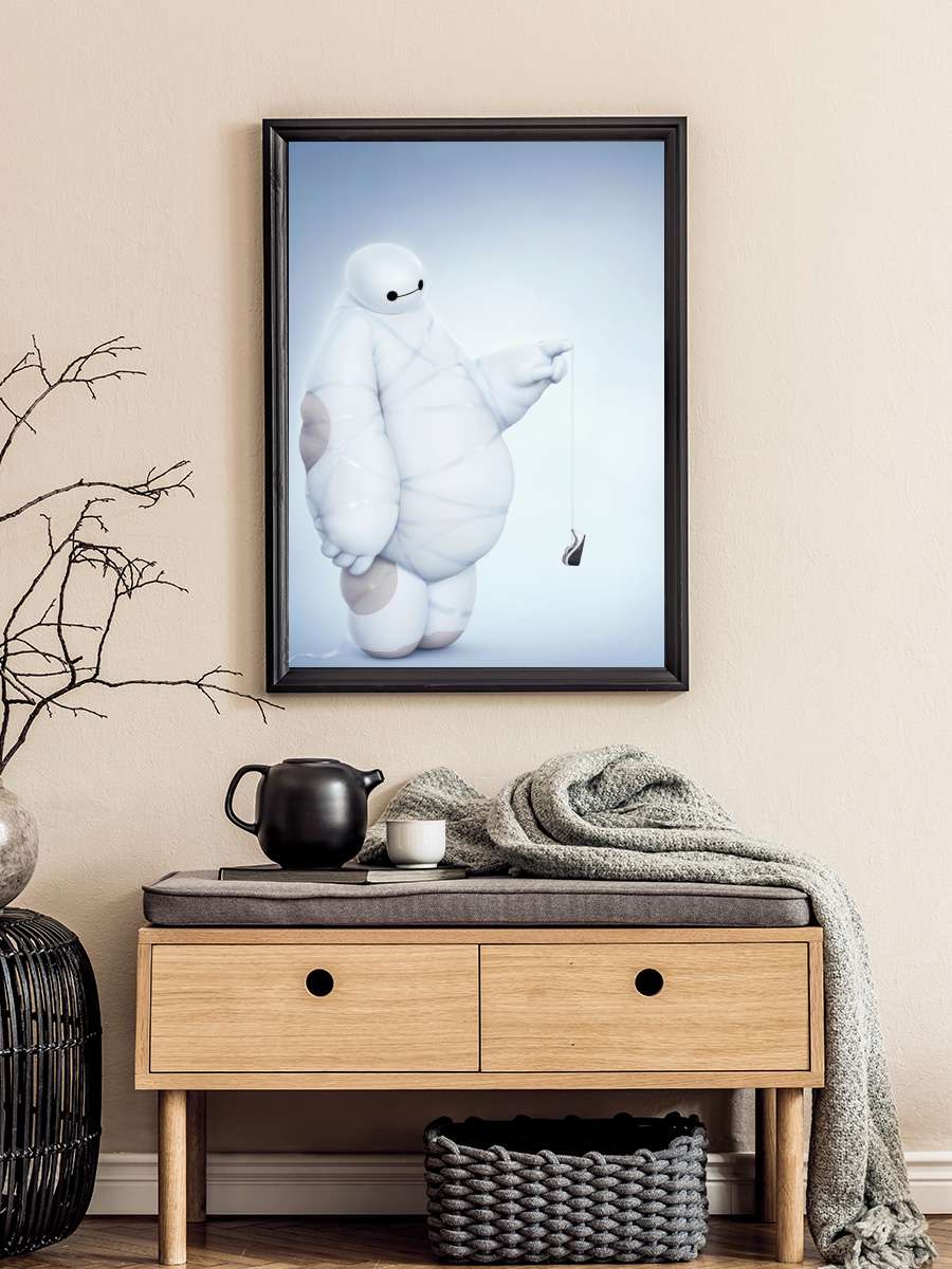 6 Süper Kahraman - Big Hero 6 Film Tablo Siyah Çerçeveli Film Poster Afiş Tablo