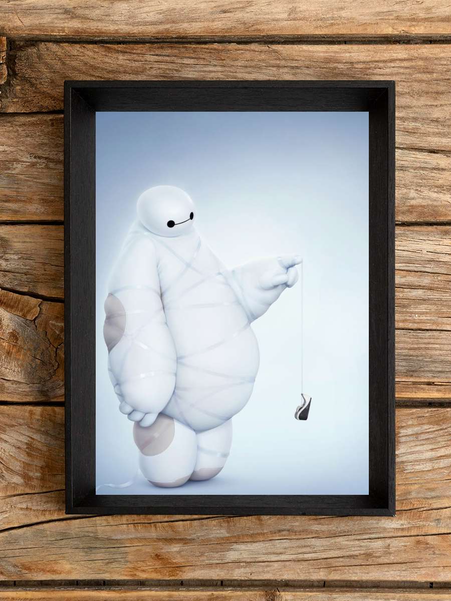 6 Süper Kahraman - Big Hero 6 Film Tablo Siyah Çerçeveli Film Poster Afiş Tablo