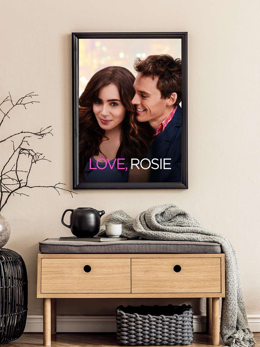 Love, Rosie Film Tablo Siyah Çerçeveli Film Poster Afiş Tablo